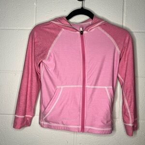 Hanna Anderson Pink zip up hoodie US Girl 6-7